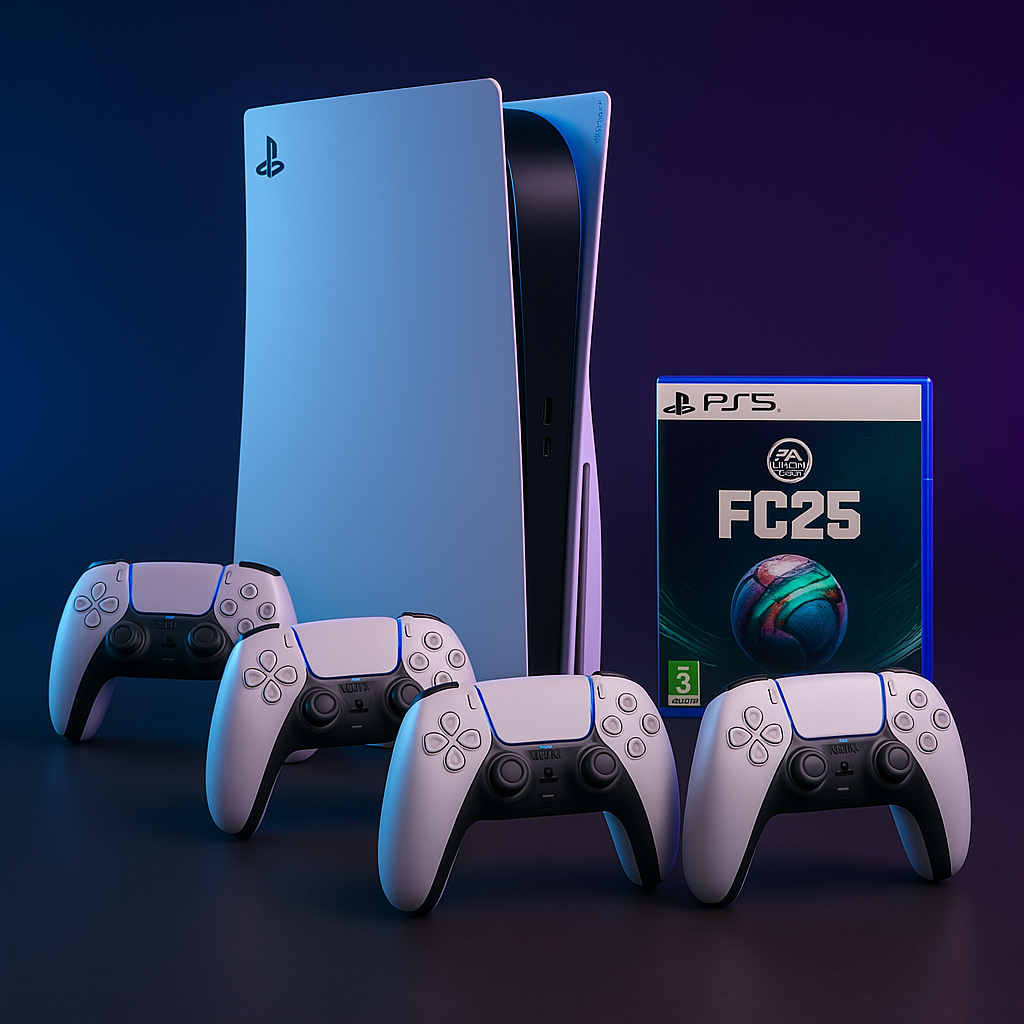 Pack: PS5 + 4 Manete + FC25